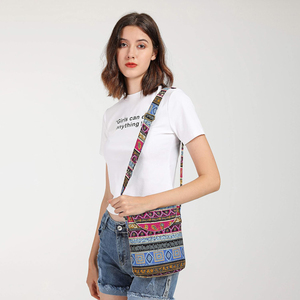 <span class=keywords><strong>Borsa</strong></span> a <span class=keywords><strong>Tracolla</strong></span> in Tela di Cotone Retrò Personalizzata per Donna, Stile Hippie Boho, Formato Piccolo - Product Image 3