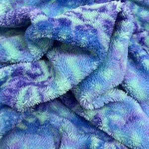 Iki yolu streç Polar Polar çok renkli baskı cilt dostu Polar kürk için seyahat battaniyesi kış ceket ceket yatak sahte kürk - Product Image 6