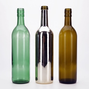VISTA <strong>Pink</strong> Gold Silver Electroplate 75cl 100cl <strong>Champagne</strong> Wine Spraking Wine Glass <strong>Bottle</strong> With Crown Finish Shinny <strong>Bottle</strong> Glass - Product Image 2