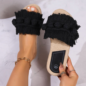 2025 Popular talla grande tela plisada Mujer Sandalias de tacón bajo estilo coreano Peep Toe correa de tobillo verano moda PU <span class=keywords><strong>cord</strong></span>ón superior - Product Image 3
