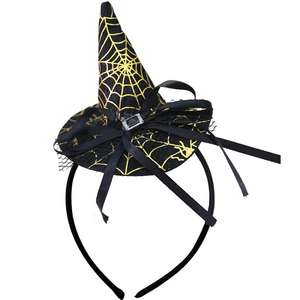 Diademas de Calabaza y Araña para Halloween, Diademas de Sombrero de Bruja y Mago para Niños y Adultos, Venta al Por Mayor - Product Image 5