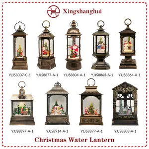 Warm White Led Light Angel Transparent Home Decoration Christmas Gift Swirling Glitter Wind Lamp Water Lantern