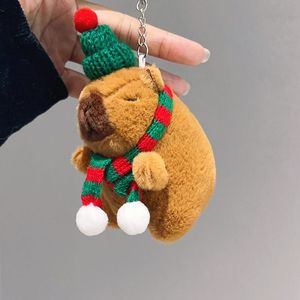 Móc khóa thú nhồi bông Capybara dễ thương, đồ chơi thú nhồi bông treo túi, móc khóa trang trí hình thú nhồi bông Capybara - Product Image 3