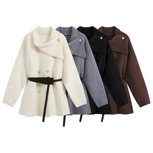 <span class=keywords><strong>Cardigan</strong></span> da <span class=keywords><strong>donna</strong></span> 2026 nuovo, casual, alla moda, <span class=keywords><strong>con</strong></span> <span class=keywords><strong>cintura</strong></span> decorativa, lavorato a maglia, retrò, a maniche lunghe, chic - Product Image 1