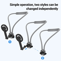 Support de téléphone magnétique flexible multifonctionnel YUNKU en alliage de zinc, réglable à 360°, pour bureau, tableau de bord, accessoires de caméra sportive