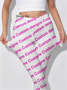 Leggings de yoga taille haute pour femme, imprimé chiens, coupe ajustée, motif chiot, pantalon de sport décontracté - Product Image 5