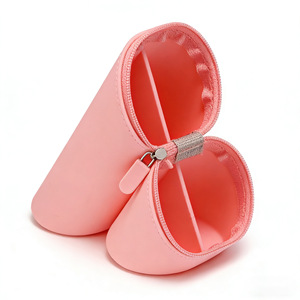 Silicone <b>Makeup</b> Brush <b>Holder</b> 1-3L Eco-Friendly Cosmetic Storage Bag Travel Portable Desk Organizer - Product Image 4