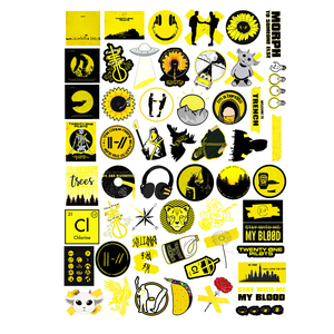 <span class=keywords><strong>Logo</strong></span> personalizzato stampato <span class=keywords><strong>Anime</strong></span> fustellato foglio adesivo di carta adesiva fustellato giocattolo cartone animato tra noi adesivi economici per bambini - Product Image 6