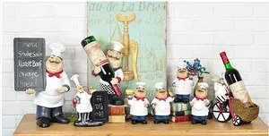 Statue <span class=keywords><strong>de</strong></span> chef cuisinier en résine et fibre <span class=keywords><strong>de</strong></span> verre, figurine <span class=keywords><strong>de</strong></span> chef pizza corpulente, décoration <span class=keywords><strong>de</strong></span> restaurant - Product Image 5