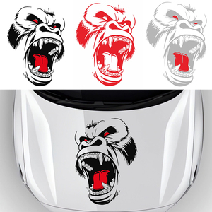 สติกเกอร์ติดรถกอริลลารูปสัตว์สติ๊กเกอร์ประตูฝากระโปรงหน้ารถขนาดใหญ่สำหรับรถกระบะรถตู้ SUV - Product Image 1