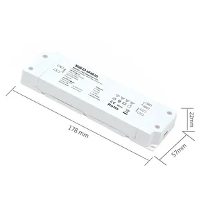 YSD PF0.9 60w 100w 0-10v Triac 디밍 인터페이스 led 드라이버 IP40 12v 24v 디밍 기능 LED 전원 공급 장치
