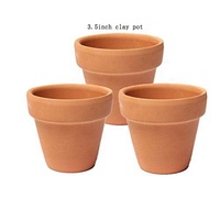 Pots de plantes succulentes 2 pouces Mini Pots en terre cuite jardinière rouge en argile avec trou de Drainage Mini Pots en argile