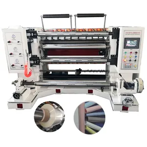 Máquina automática de corte y rebobinado de rollos de papel de 10-200 m/min con rollo de película de corte, rollo de lámina, varios rollos de papel