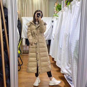 Wit Slanke Duck Donsjack Vrouwelijke Lange Winter Jas Vrouwen Jaquetas Feminino Met Kap - Product Image 4