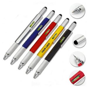 ปากกามัลติฟังก์ชั่น 6 in 1 พร้อมโลโก้สั่งทำสีได้ และปากกาสำหรับงานวิศวกรรมพร้อมสเกลนิ้วในปากกาแบบหลายหัว - Product Image 1