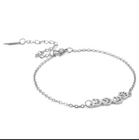 Neues Edelstahl-Tierpfoten-Kettenarmband Modernes Verstellbares Unisex-Armband Niedliches Farbechtes Leichtes Luxus-Hochzeitsschmuck