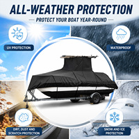 Housse de bateau Bestway en tissu Oxford 1200D haute densité avec protection UV, imperméable, qualité marine, pour bateaux de pêche, ajustement personnalisé