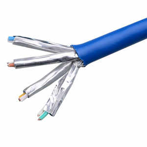 Câble OEM Cat7 Cat7A blindé 10G LSZH gaine CE/ROHS/CPR Cat6a U/FTP <span class=keywords><strong>Fftp</strong></span> 4 paires torsadées multiconducteurs cuivre CCAG 0.58mm 500MHZ - Product Image 4