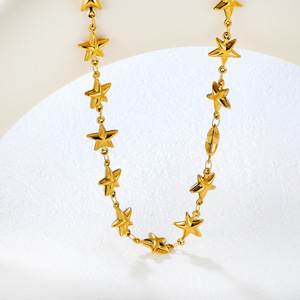 Conjunto de joyería de acero inoxidable con forma de corazón para mujer, conjunto de collar y pulsera de moda para fiesta. - Product Image 4