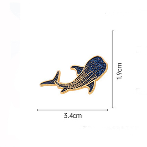 Broche de Moda con Diseño de Delfín y Ballena, Juego de Broches Divertidos, Micro Insignia, Accesorios de Ropa Combinables con Todo - Product Image 5