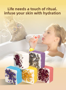 Sfera di Sale da Bagno con Fiori Essiccati 100g/pz Olio Essenziale per Bagno - Product Image 6