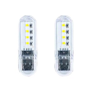 2 pezzi lampada da notte decorativa portatile LED USB 0.8W 59LM luce calda 3000K-illuminazione/lampadine - Product Image 1