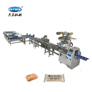 Skywin Automatische Food Cake Ijs Lolly Biscuit Brood Bakkerij Snack Kussen Pakket Machine Lijn