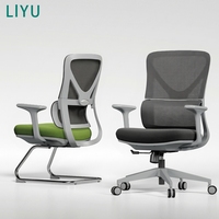 Chaise de bureau pivotante ergonomique en maille Liyu Luxury Contemporary, hauteur réglable, confortable, pour la maison/le bureau, chaise de direction