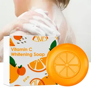 自有品牌维生素c美白手工皂柑橘香味温和清洁祛痘香皂