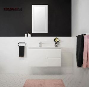 Metal Drawer Italian Bathroom Mobility Swing Teak Impressions Vanity - Product Image 2