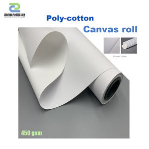 450gsm eko-solvent parlak gerilmiş poli-pamuk kanvas rulo (mürekkep püskürtmeli baskı) - Product Image 1