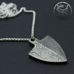 ที่กำหนดเองแฟนซีมือทำสร้อยคอดามัสกัสเหล็กสร้อยคอ/จี้เครื่องประดับจี้ดามัสกัส - Product Image 2