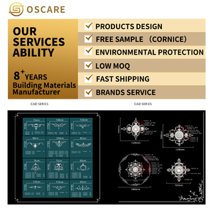 An toàn và bảo vệ môi trường Châu Âu PU trang trí đúc bọt đồ trang trí cho khách sạn sử dụng ánh sáng Trọng lượng & độ ẩm bằng chứng - Product Image 3