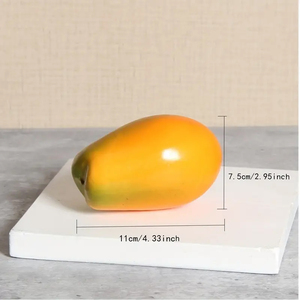 Modelo de Fruta de Papaya Artificial de PVC de 11*7.5cm para Decoración del Hogar, Halloween, Navidad, Regreso a Clases, Accesorios Falsos - Product Image 5