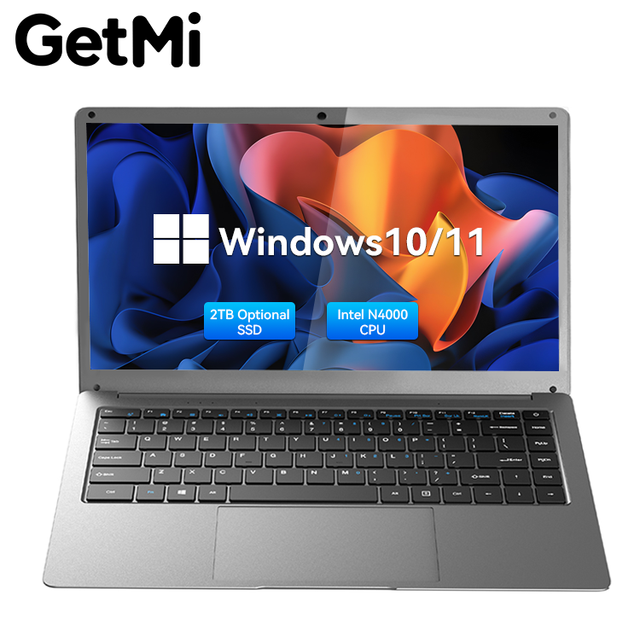 14-Inch Laptop with N4000 CPU 6GB RAM + 128GB SSD English Keyboard Design New Intel Processors Ordinateur Portable Notebook