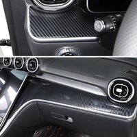 Convient pour Mercedes-Benz Classe GLC (X254) - Garniture de console centrale intérieure couleur piano avec éclairage d'ambiance