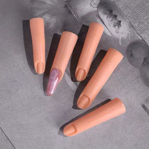 <span class=keywords><strong>Silicone</strong></span> Manucure <span class=keywords><strong>Faux</strong></span> <span class=keywords><strong>Doigt</strong></span> Pratique Moule Imitation Invité <span class=keywords><strong>Doigt</strong></span> pour Novice Débutants Affichage Plug-In Main Siège - Product Image 2