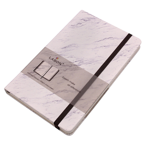 Giornale di alta qualità A5 premium rilegato rilegato in ecopelle rilegata struttura in marmo dot proiettile con cinturino elast - Product Image 3