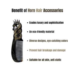 Peigne en corne élégant pour le coiffage quotidien et les voyages, au meilleur prix, peigne en corne durable par CRAFT ZONE EXPORT - Product Image 6