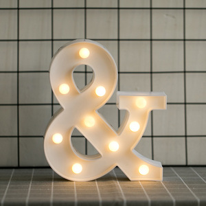 Letrero Luminoso LED 3D con Forma de Ampersand, Letras Decorativas para Iluminación de Fiestas - Product Image 1