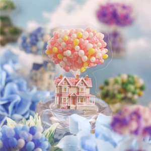 16 adesivi per confezione, serie Up, a tema <span class=keywords><strong>mongolfiera</strong></span>, adesivi decorativi fai da te per quaderni fatti a mano - Product Image 4