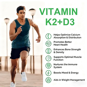 Integratore Essenziale di Calcio Magnesio Zinco Vitamina D3 MK7 Compresse per la Salute Immunitaria 10000 UI 50000 UI Vitamina D3 K2 - Product Image 2