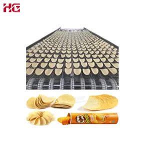 Factory Manufacture Full Automatic Pringles Potato Chips Making Machine Crispy Potato Chips Production Line