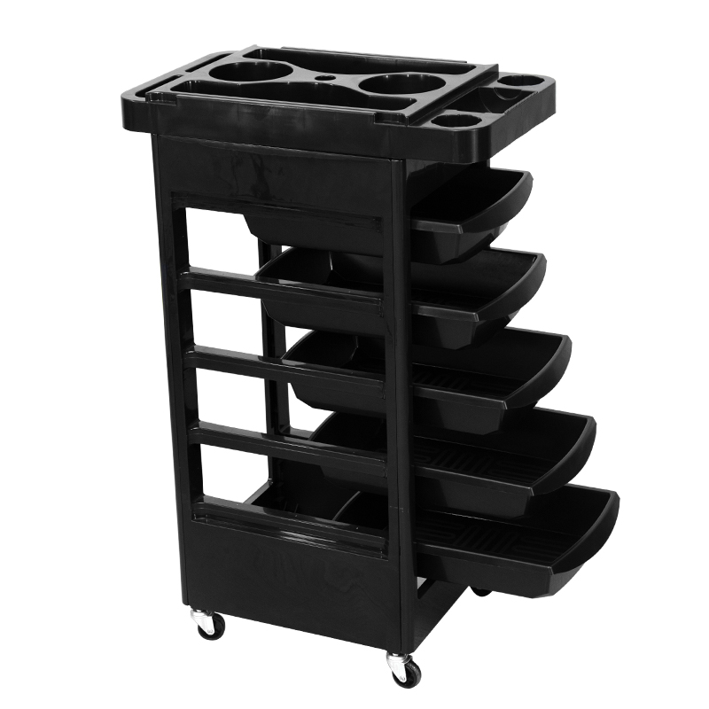 32" Beauty Salon Spa Styling Station Trolley Equipment Rolling Storage Tray Cart