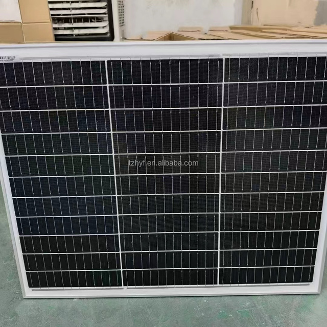 Small 5V 9V 12V 18V Mini Half Cell All Black 10W-100W Solar Panel
