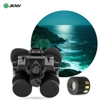 JKNV Gen2+ FOM1400 Lunettes de vision nocturne à trois contacts P45, intensificateur d'image faible luminosité, portée 1000m, étanche