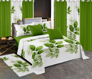 Lenzuola da letto king Size da 13 pezzi Set di biancheria da letto con tende in microfibra lenzuola per letti - Product Image 4