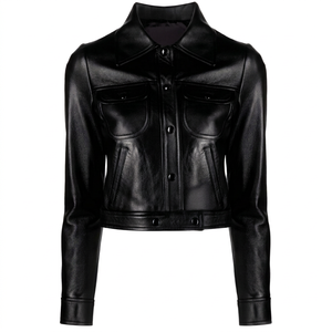 Chaqueta de Cuero con Grabado Croco para Mujer, Prenda Exterior Contemporánea de Calidad, Confortable, con Grabado, Producción de Marca Privada Personalizada, Venta al Por Mayor - Product Image 1