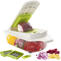 Nieuwe Aankomst Multifunctionele Voedselhakselkeuken Accessoires Groentesnijder Dicer Cutter Vegetarische Chopper
