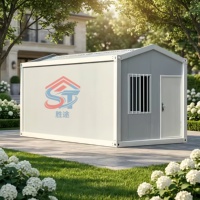 Maison préfabriquée de 20 pieds, maison modulaire préfabriquée, dortoir de chantier à faible coût, maison à toit en pente